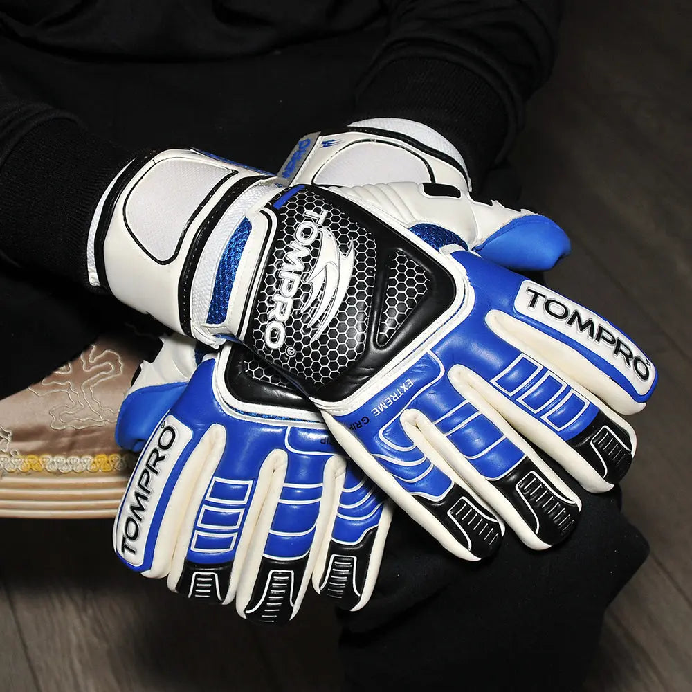 Tompro Extreme Grip Negative Cut Goalkeeper Goalie Gloves Giga Grip Adults TOMPRO