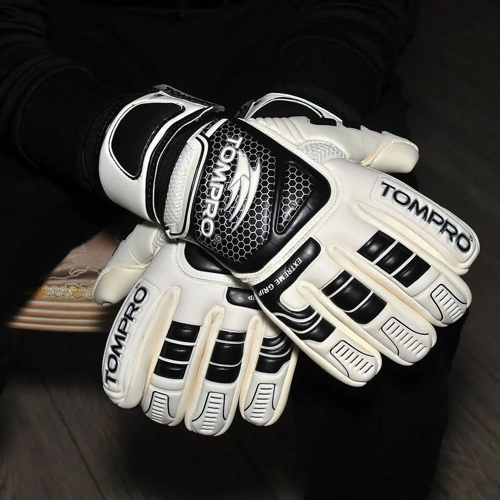 Tompro Extreme Grip Negative Cut Goalkeeper Goalie Gloves Giga Grip Adults TOMPRO