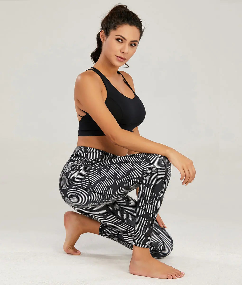 Luxe Camo Gloss High-Rise Leggings - TomPro