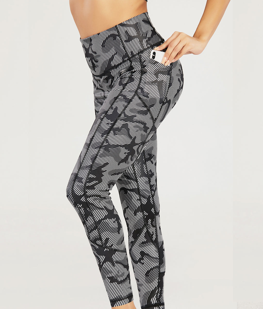 Luxe Camo Gloss High-Rise Leggings