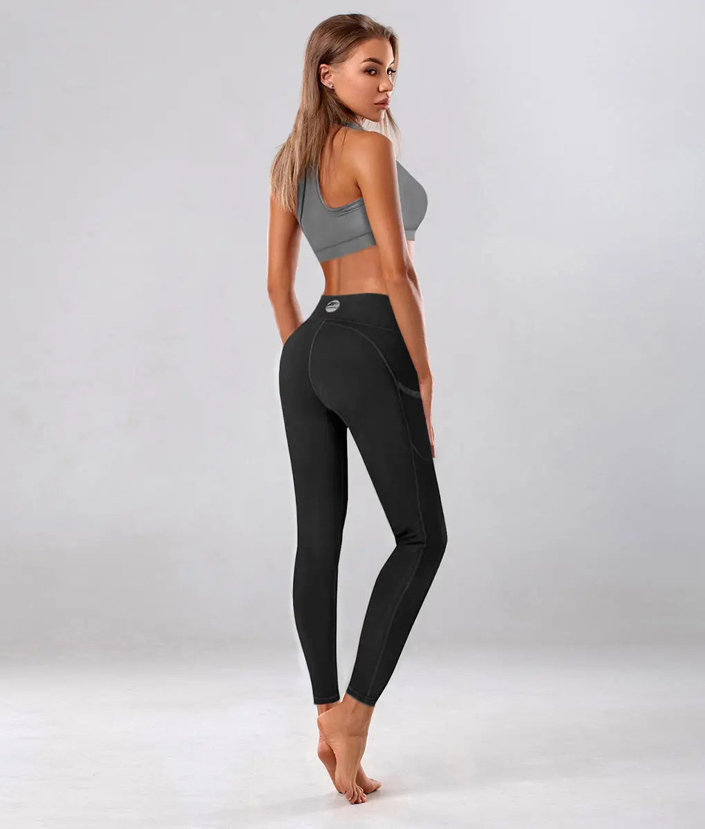 Verve High-Rise Leggings Black - TomPro