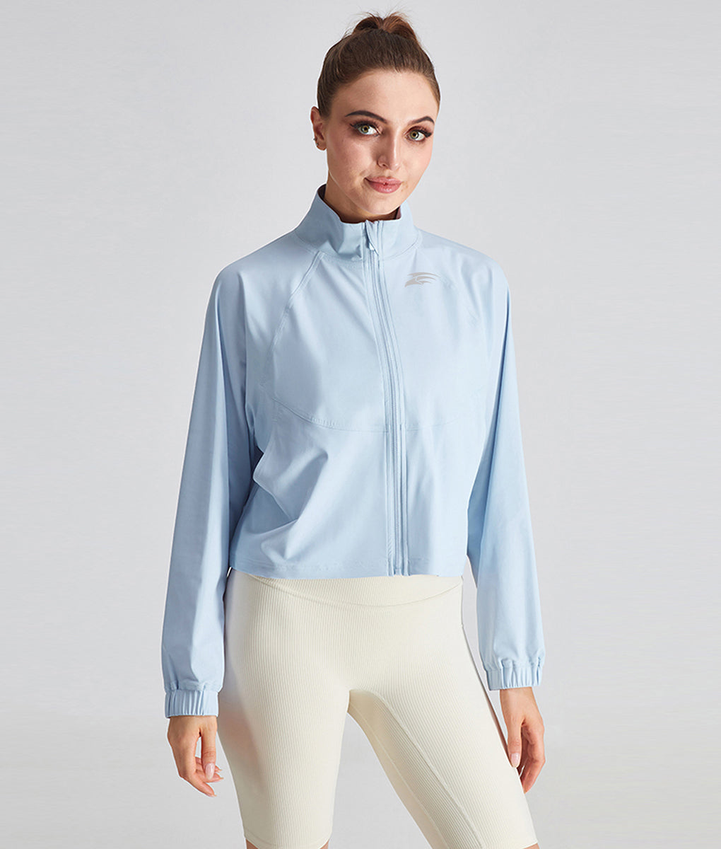 Amanda Everyday Windbreaker Workout Full Zip-up Through Jacket TomPro