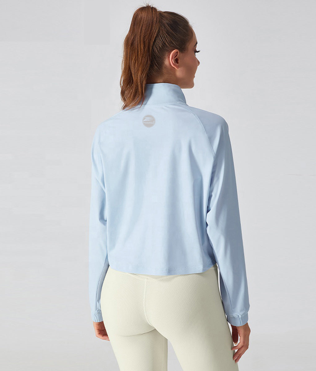 Amanda Everyday Windbreaker Workout Full Zip-up Through Jacket TomPro