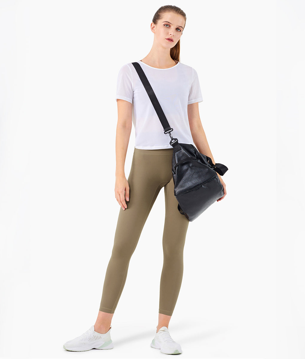 Amelia Twist Mesh Performance T-Shirt TomPro