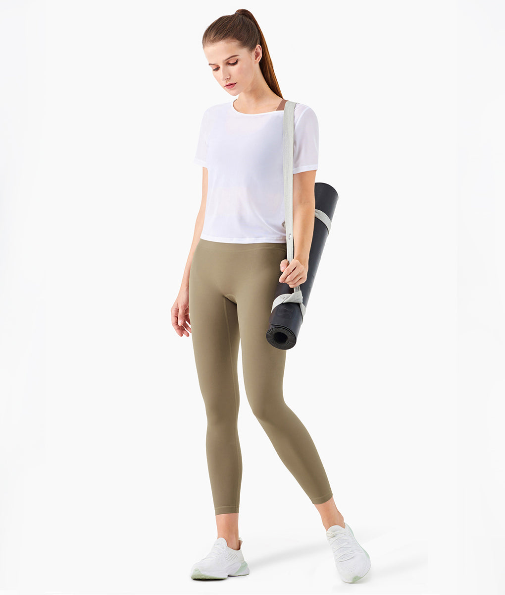 Amelia Twist Mesh Performance T-Shirt