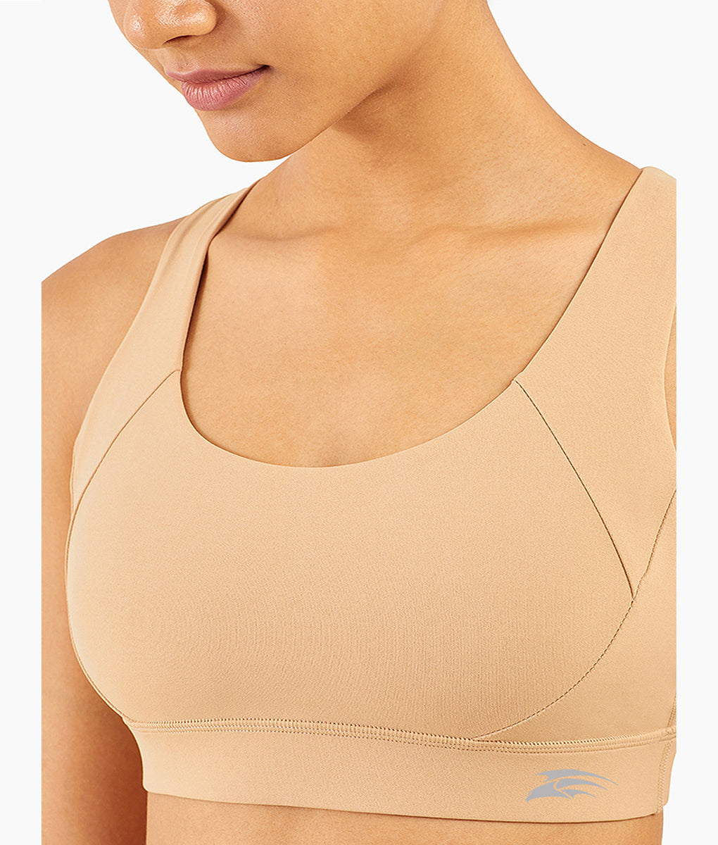 Freedom Criss Cross Back Sports Bra Women Beech Wood TomPro
