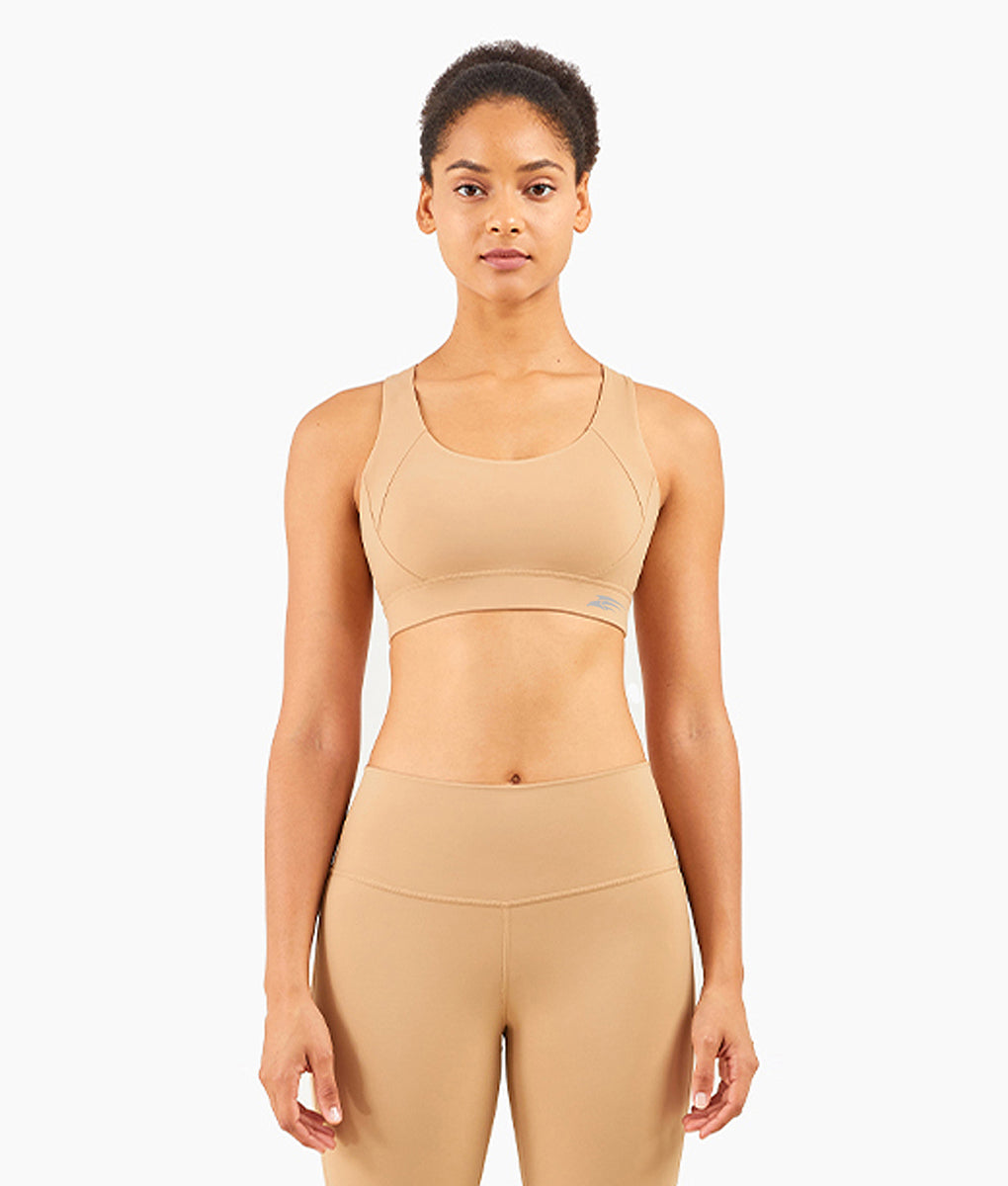 Freedom Criss Cross Back Sports Bra Women Beech Wood TomPro