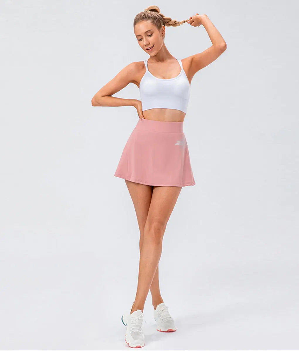 Varsity Multifunctional Active Skirt Women Pink - TomPro