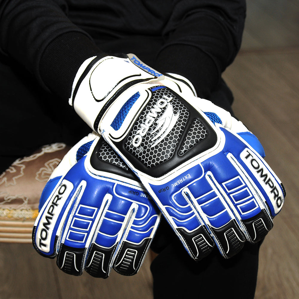 Tompro Extreme Grip Roll Finger Goalkeeper Goalie Gloves Giga Grip Adults