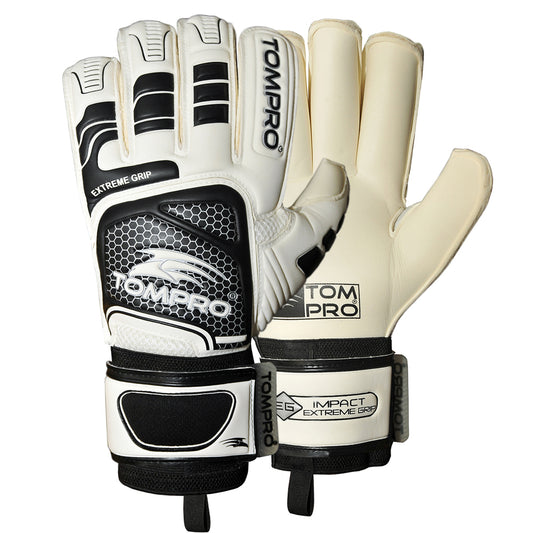 Tompro Extreme Grip Roll Finger Goalkeeper Goalie Gloves Giga Grip Adults