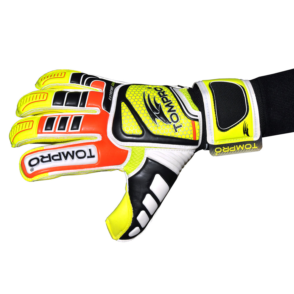 Tompro Extreme Grip Roll Finger Goalkeeper Goalie Gloves Giga Grip Adults