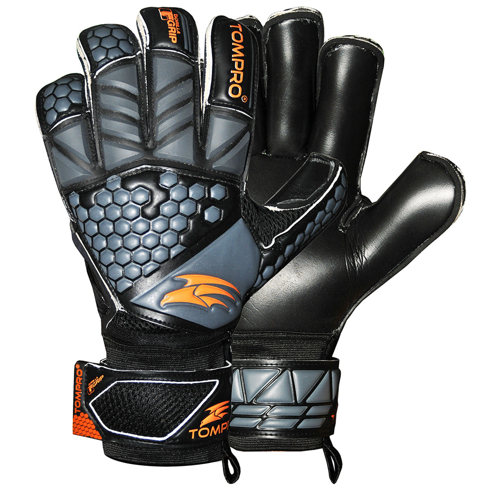 Tompro Gorilla Grip Contact Plus Roll Finger Fingersave Goalkeeper Goalie Gloves Junior Adults