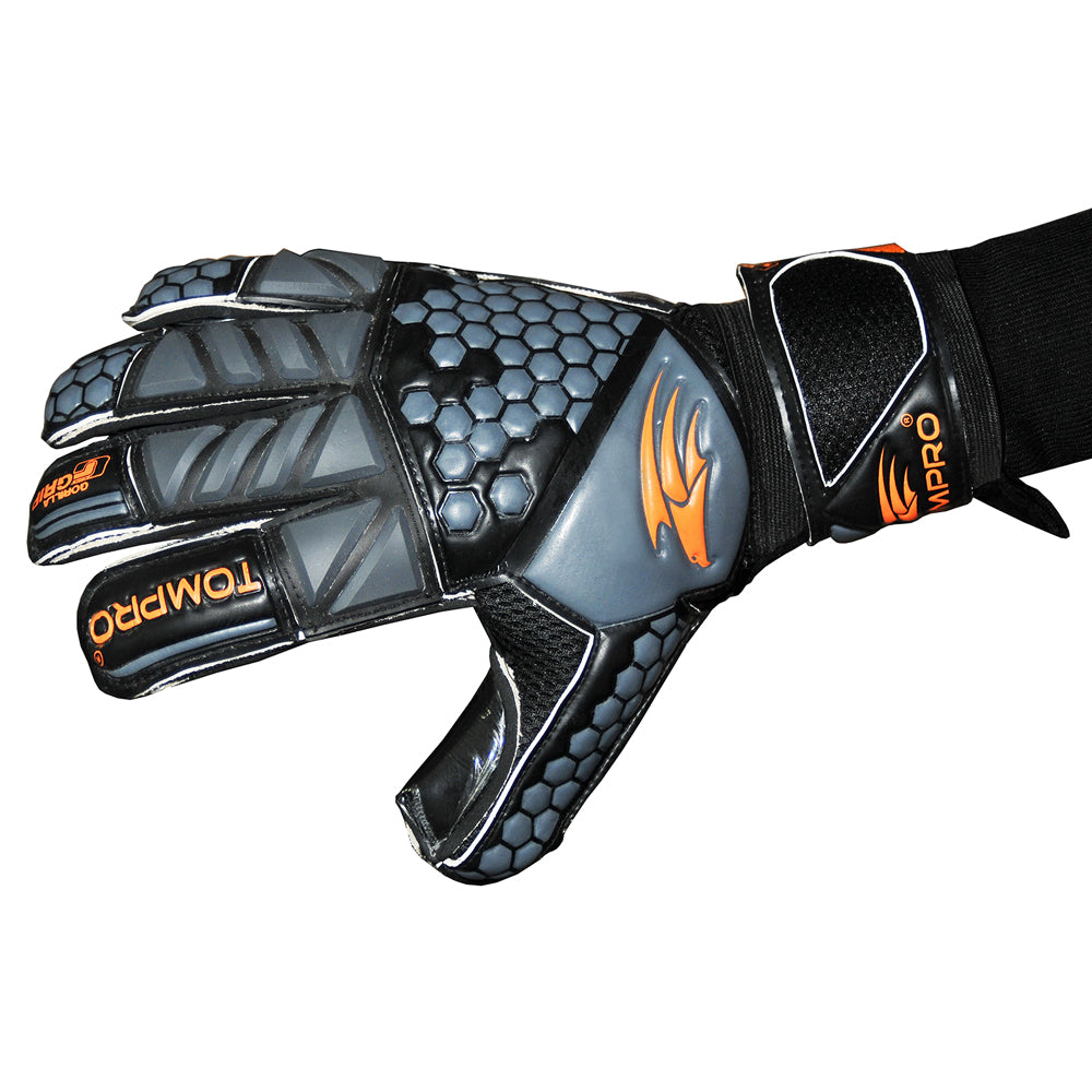 Tompro Gorilla Grip Contact Plus Roll Finger Fingersave Goalkeeper Goalie Gloves Junior Adults
