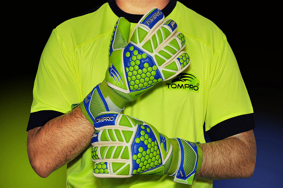 Tompro GorillaGrip Contact Plus Roll Finger Fingersave Goalkeeper Goalie Gloves Junior Adults