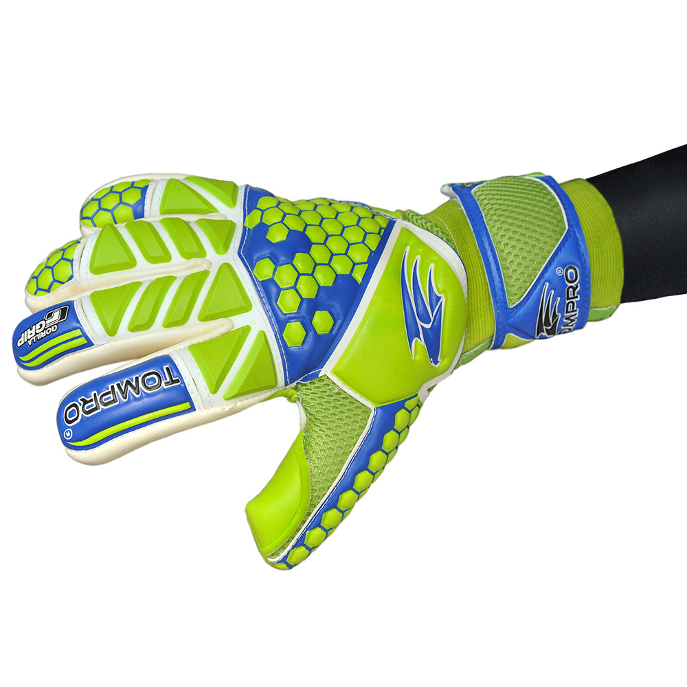 Tompro GorillaGrip Contact Plus Negative Cut Goalkeeper Goalie Gloves Junior Adults