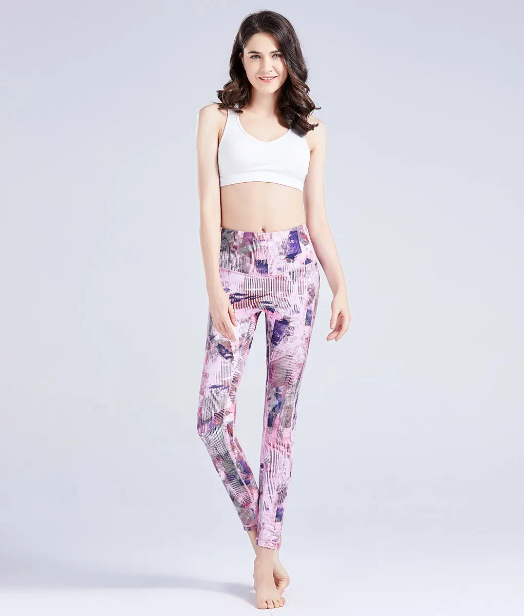 Velvet Touch Graphic High-Rise Leggings - TomPro