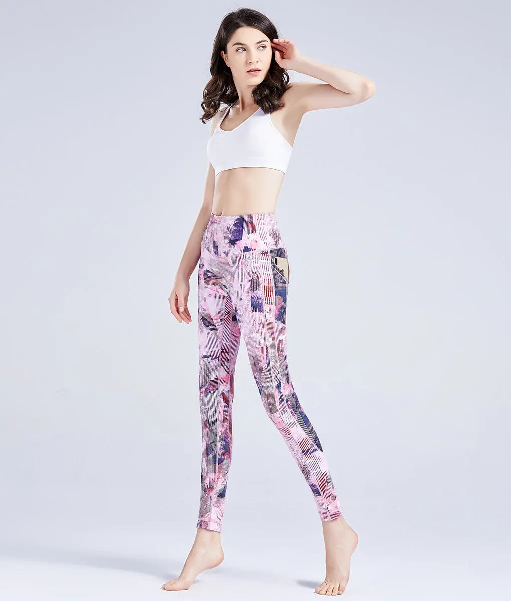 Velvet Touch Graphic High-Rise Leggings - TomPro