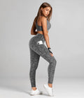 Space Dye Verve High-Rise Leggings Dark Gray - TomPro