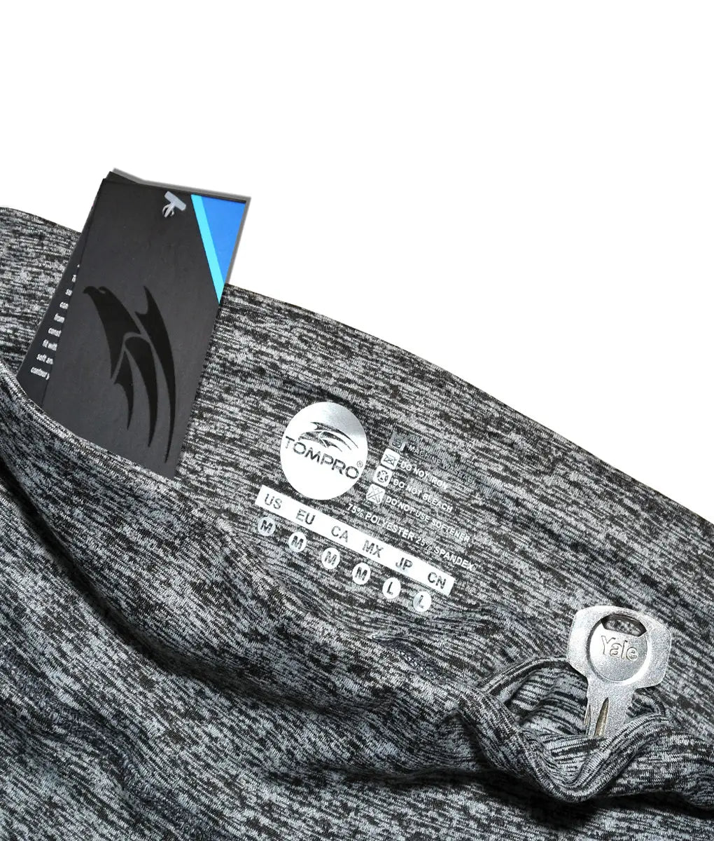 Space Dye Verve High-Rise Leggings Dark Gray - TomPro