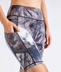 Snazzy Marble Tie Dye Biker High-Rise Short 9” TomPro