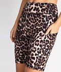 Snazzy Leopard Biker High-Rise Short 9” TomPro