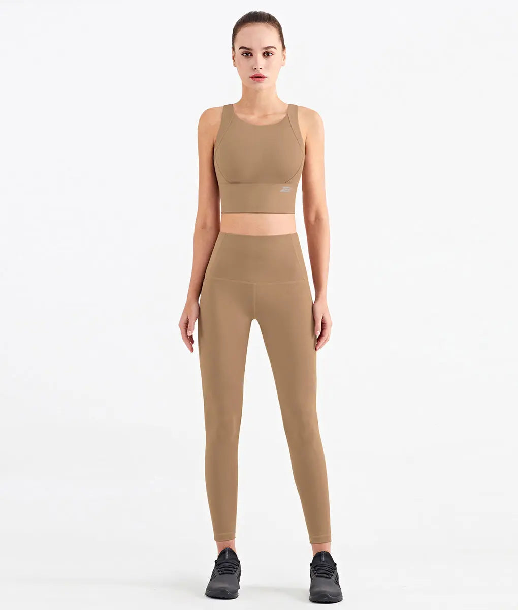 Elevate High Impact Sports Bra Women Cocoa - TomPro