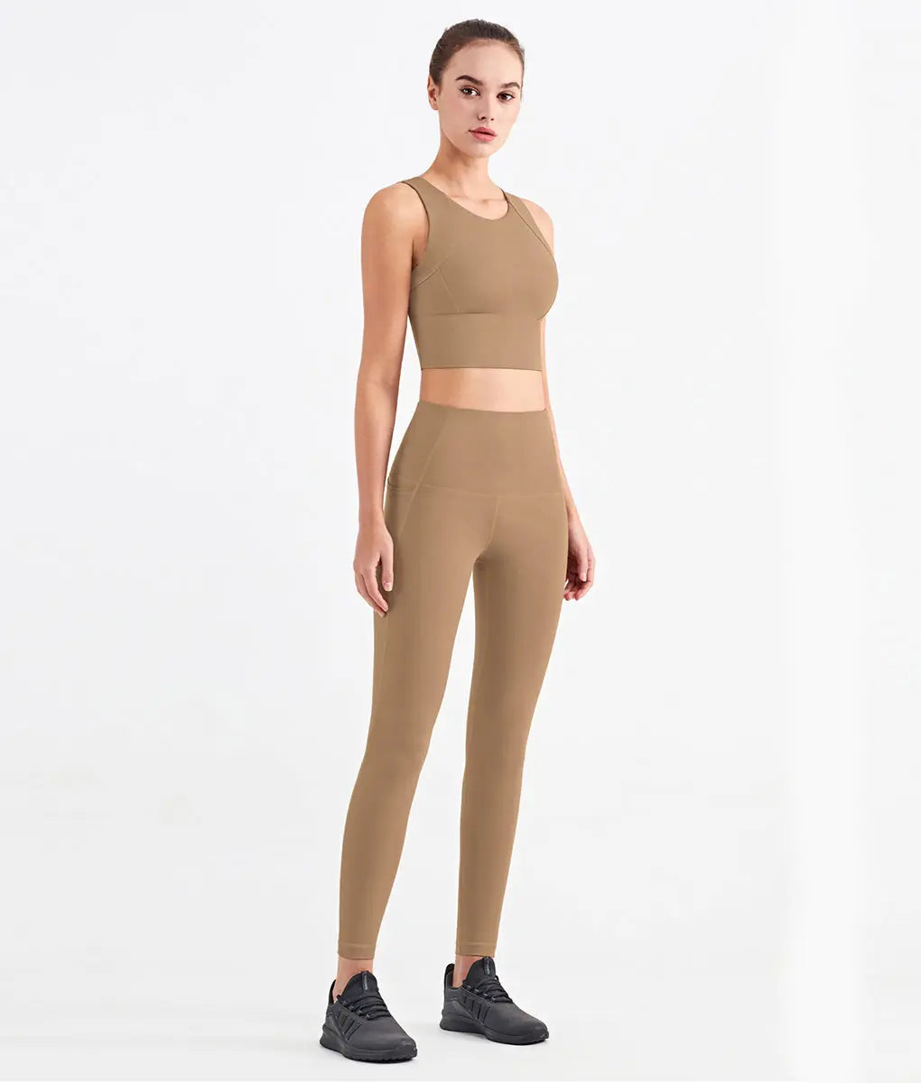 Elevate High Impact Sports Bra Women Cocoa - TomPro